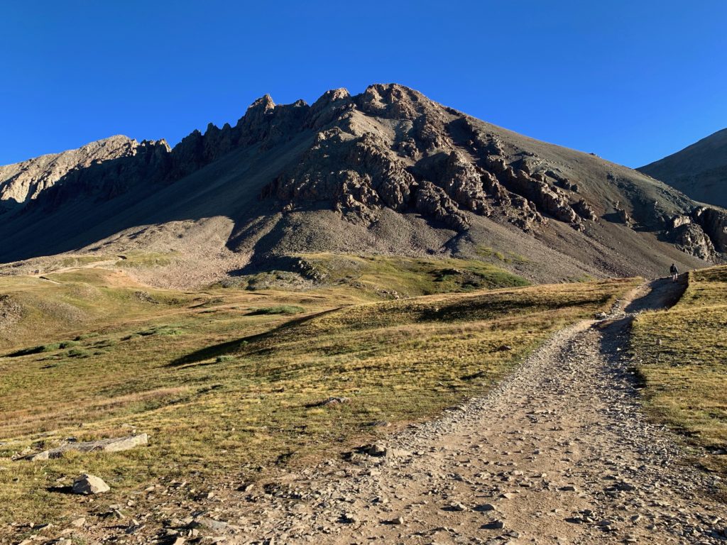 Hiking the Yankee Boy Basin road
