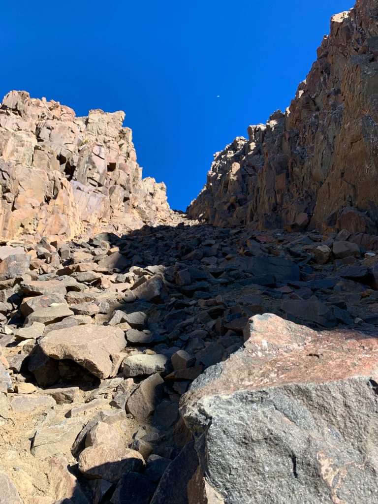 Mt. Sneffels rocky gully
