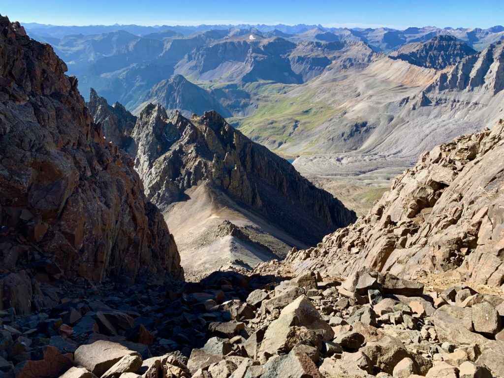 Mt. Sneffels rocky gully
