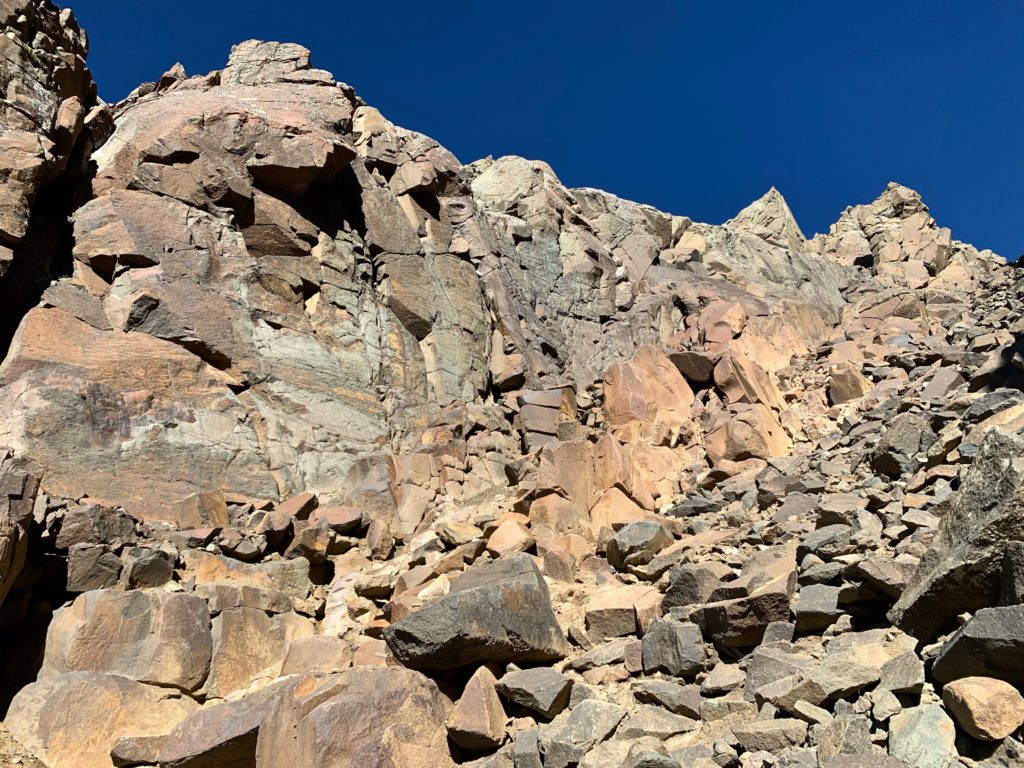 Mt. Sneffels rocky gully
