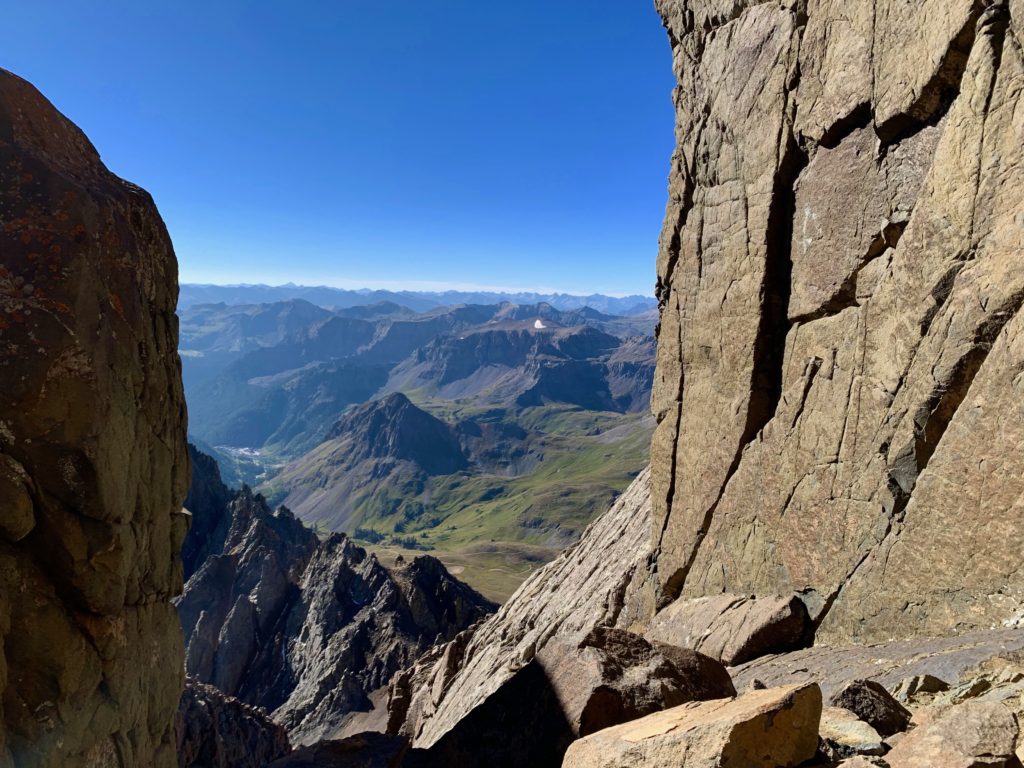 Yankee Boy basin from Mt. Sneffels
