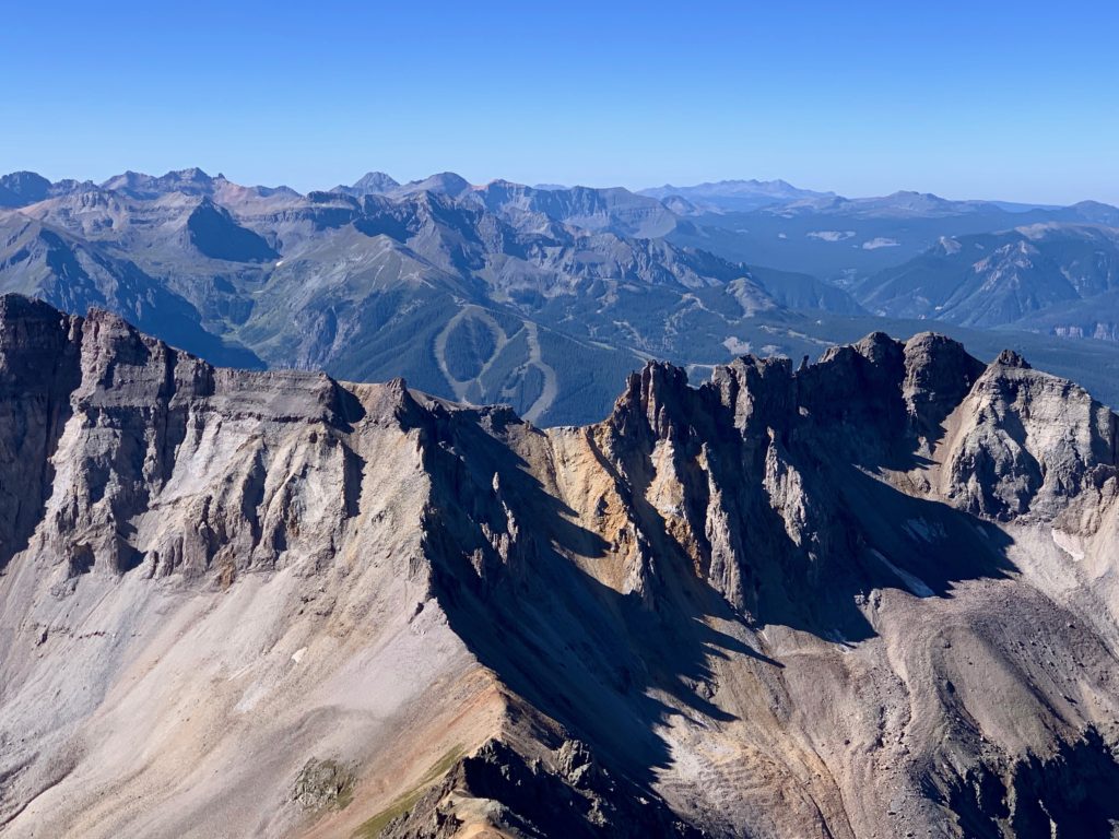 Telluride from Mt. Sneffels
