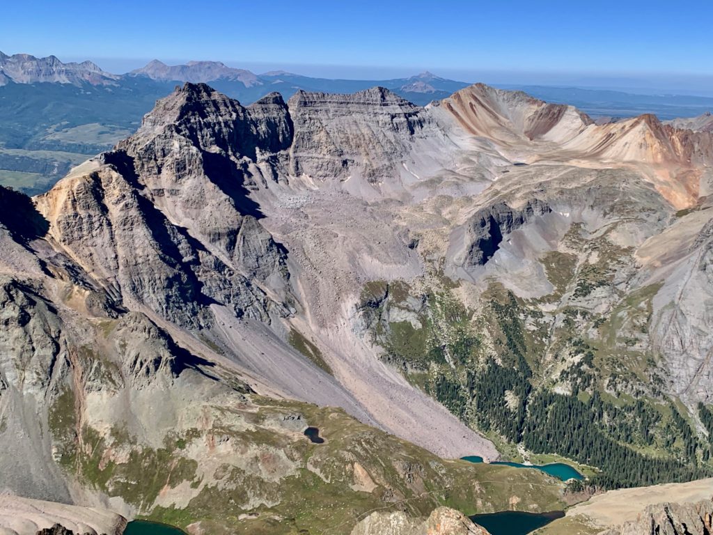 Dallas Peak from Mt. Sneffels
