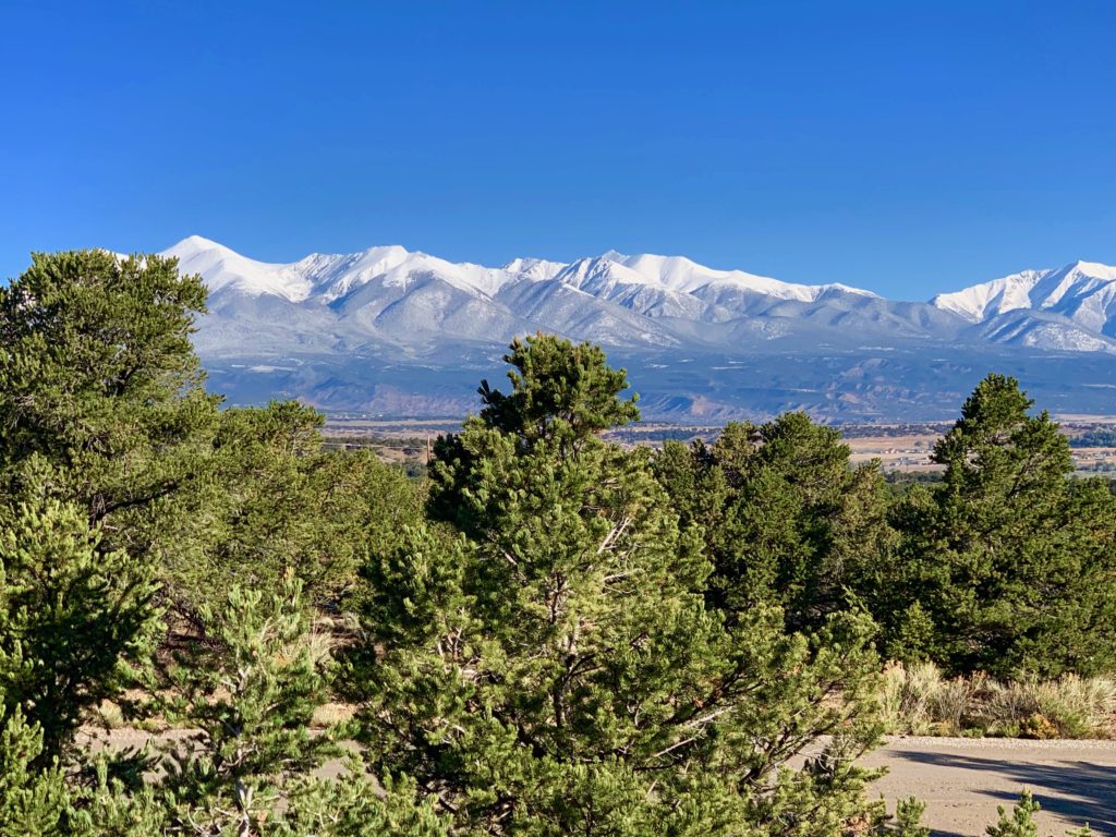 Southern Sawatch range from Salida
