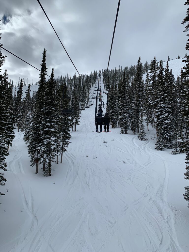 Riding the Panorama lift 
