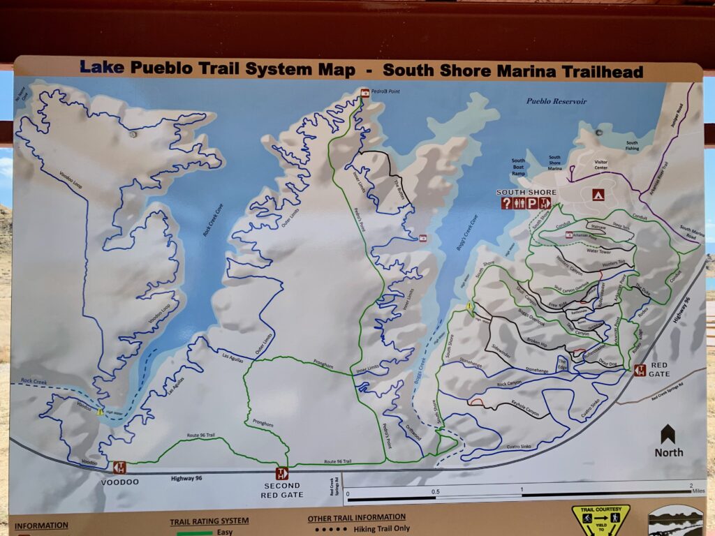 Lake Pueblo State Park mountain bike trails