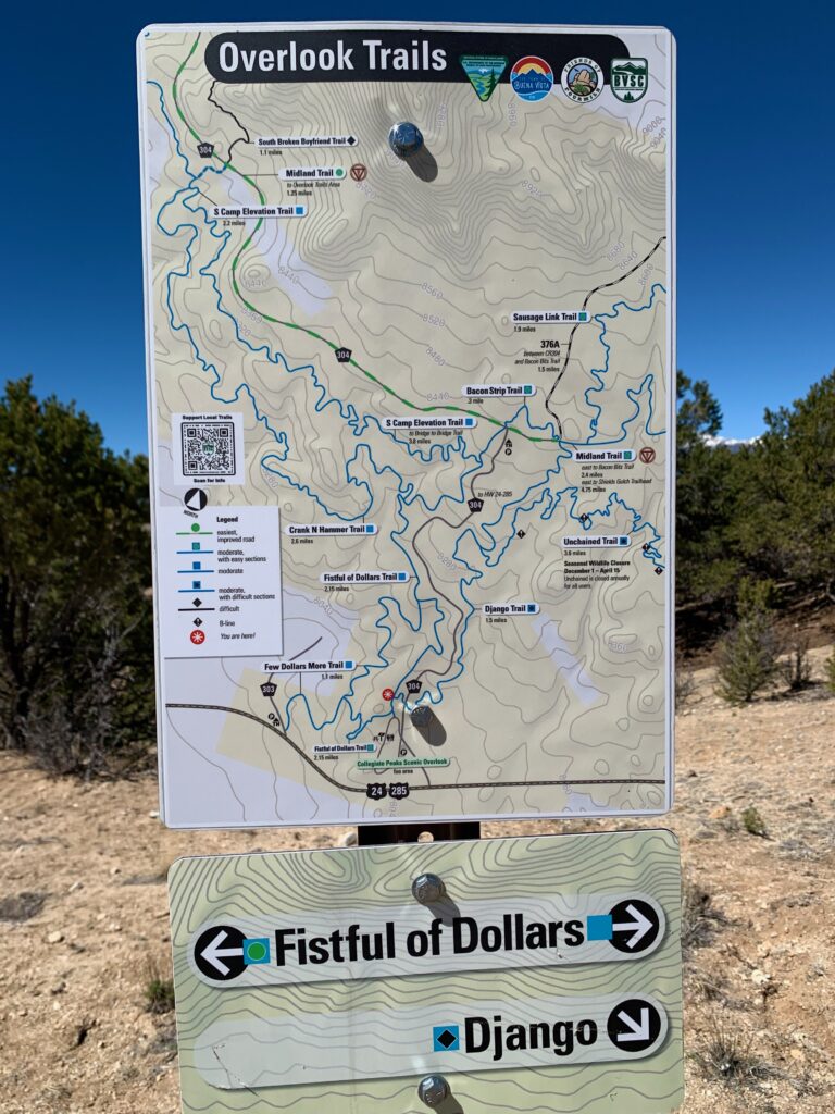 Midland Hill trail sign
